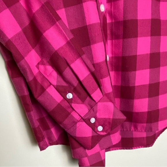 SALE Vineyard Vines Relaxed Fit Buffalo Check Flannel Buttondown Top size 16 - Picture 10 of 12
